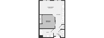 a floor plan of a bedroom apartment