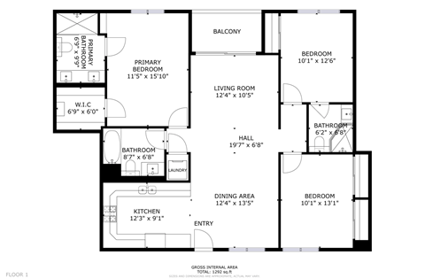 3x3 A2 Floorplan