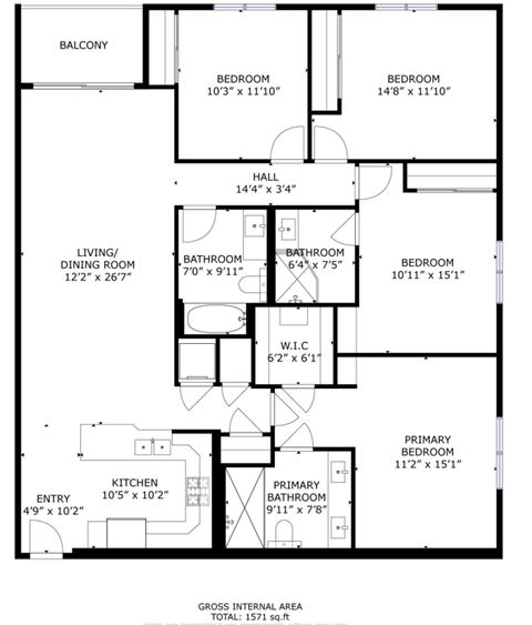 4x3 A1 Floorplan