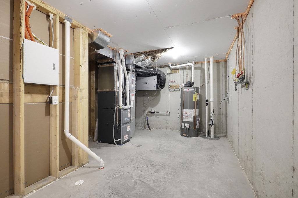 the basement is being remodeled and the plumbing is being installed