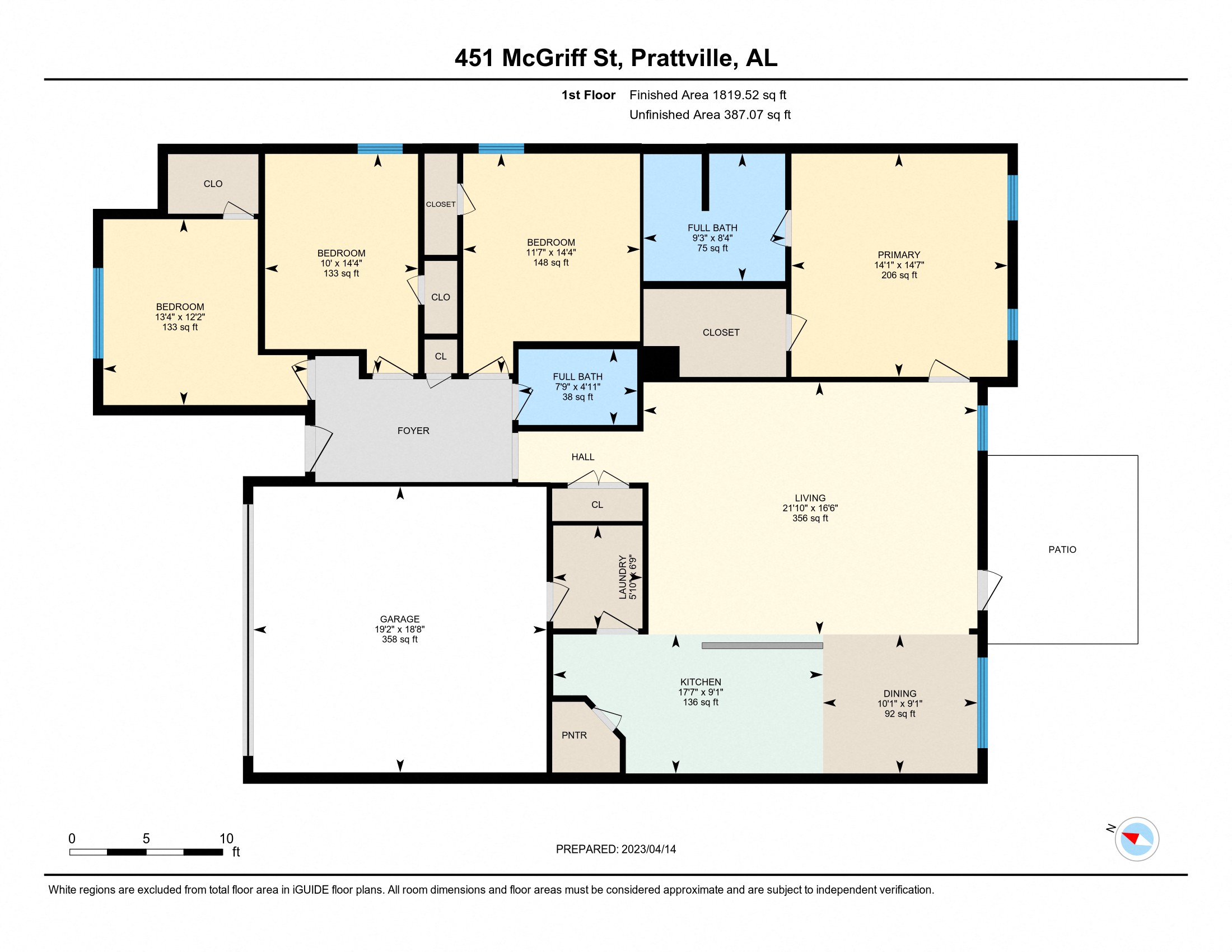 451 McGriff St 4 Beds House for Rent - Photo gallery 3