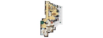 2 bed 2 bath floorplan