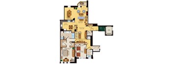 2 bed 2 bath floorplan