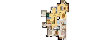 2 bed 2 bath floorplan