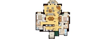 2 bed 2 bath floorplan