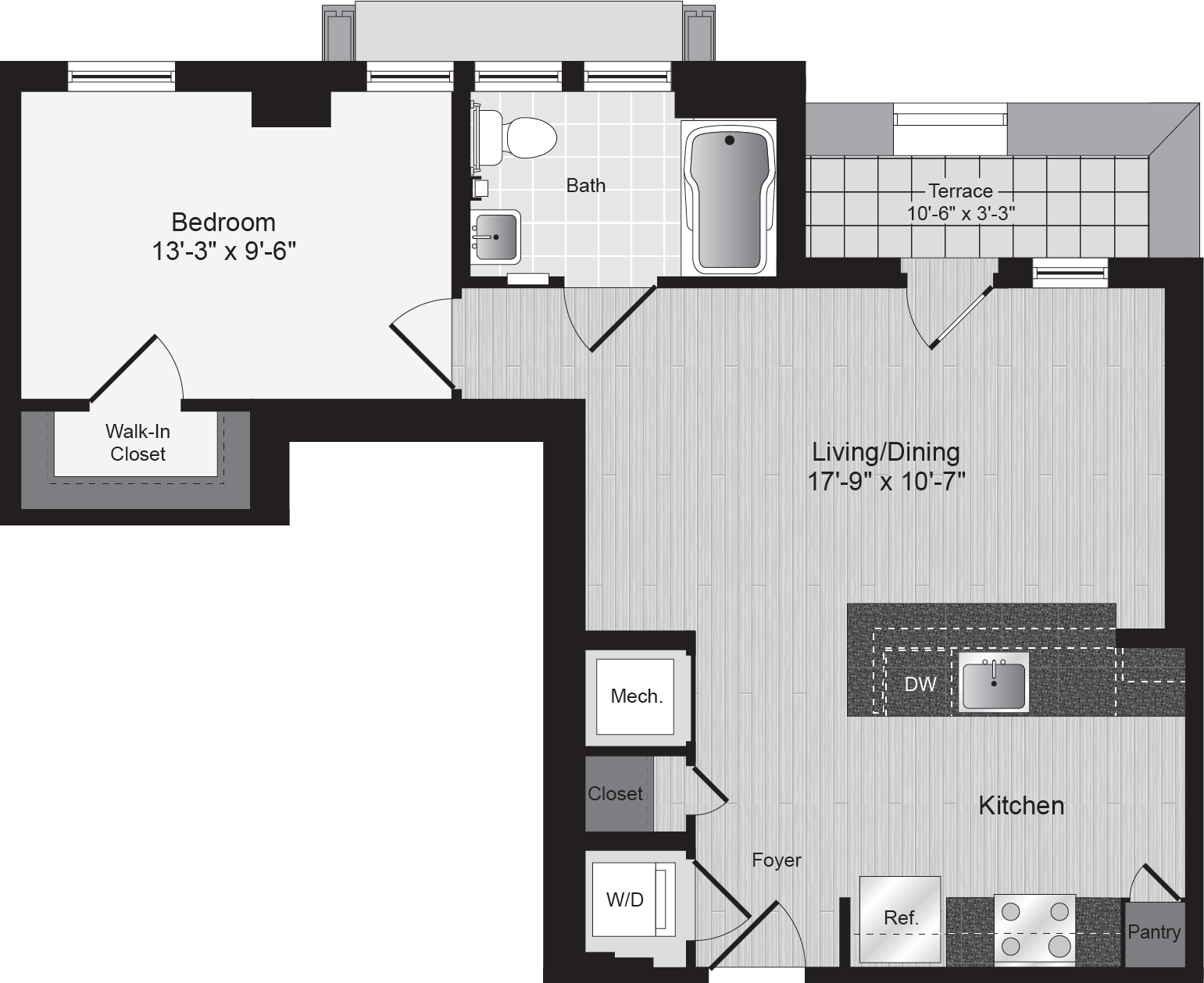 Lyon Place 1 bed 1 bath
