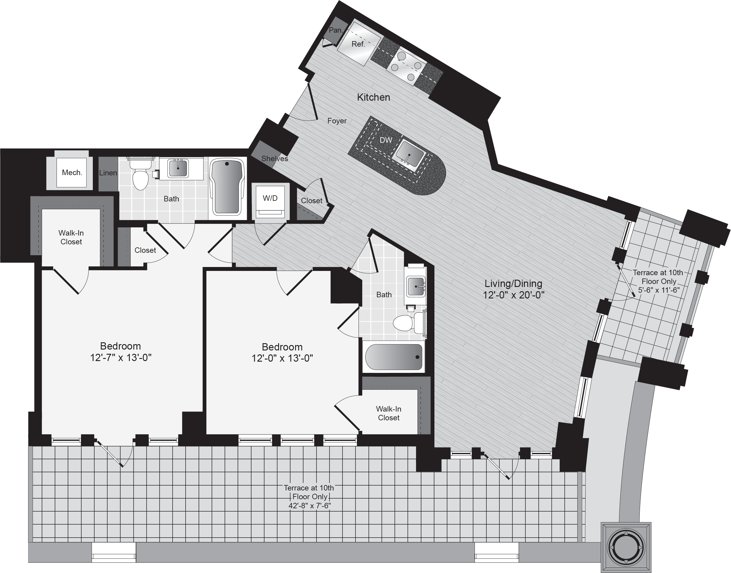 Lyon Place 2 bed 2 bath