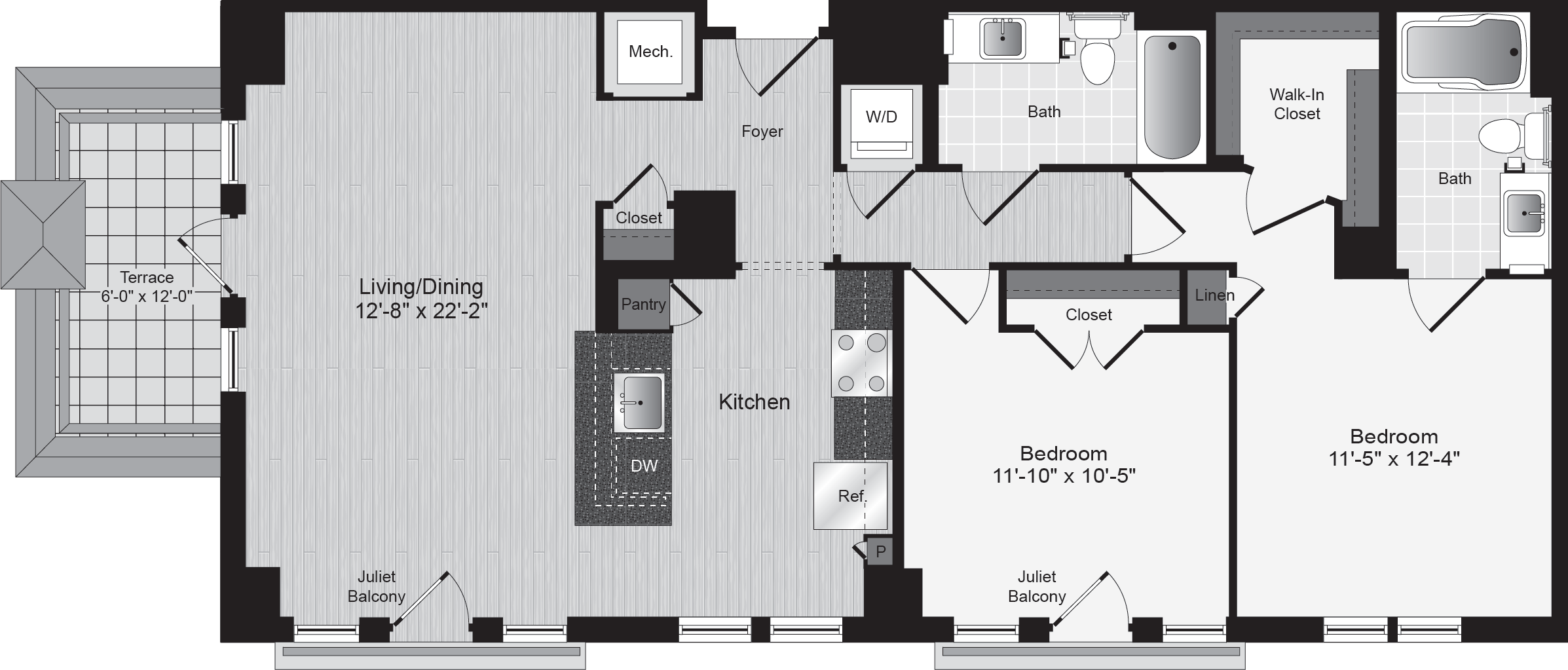 Lyon Place 2 bed 2 bath