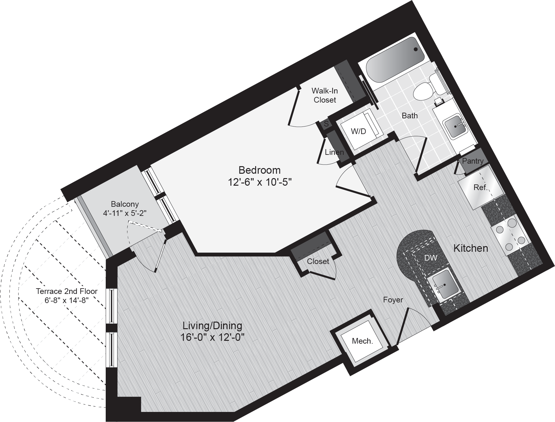 Lyon Place 1 bed 1 bath