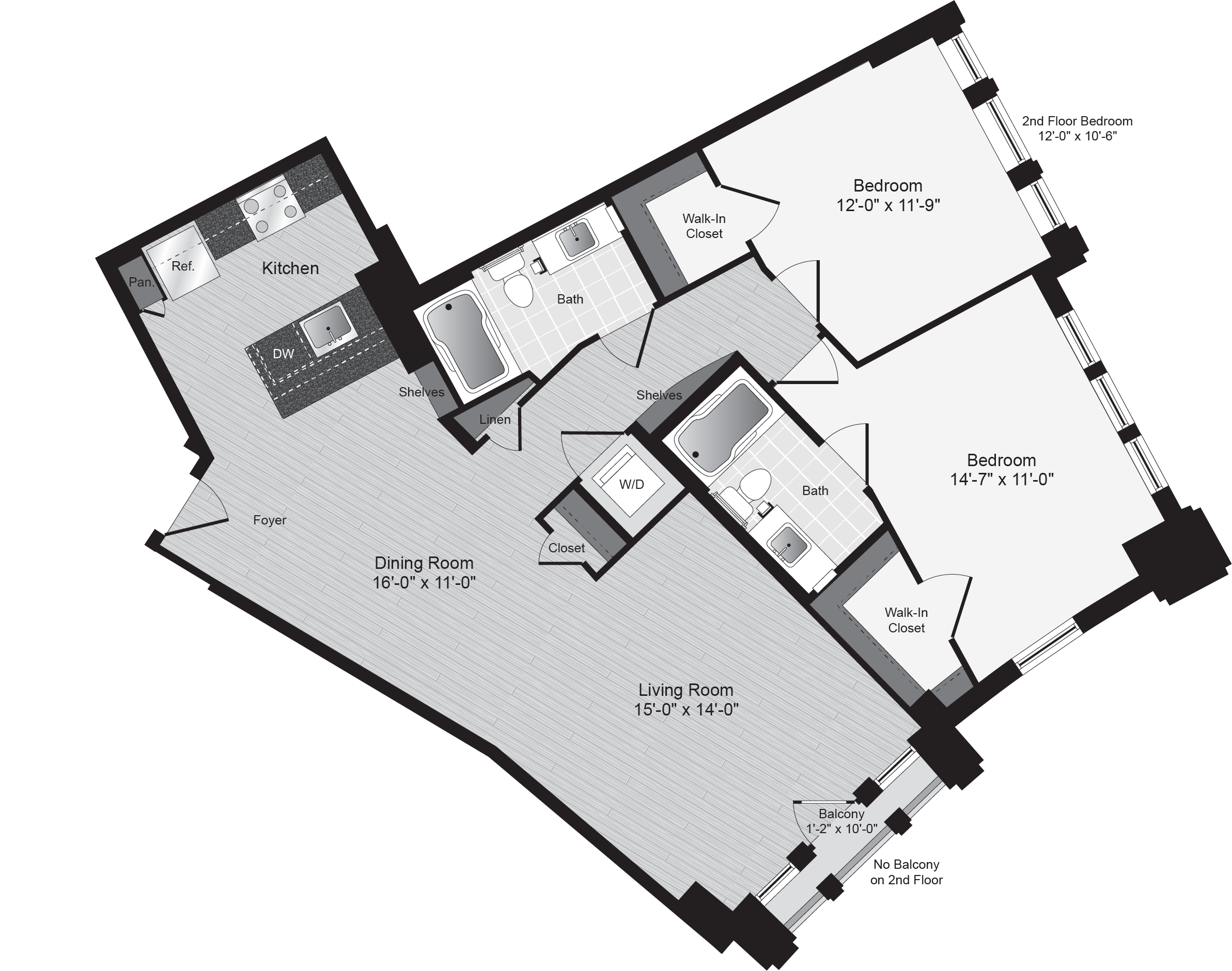 Lyon Place 2 bed 2 bath