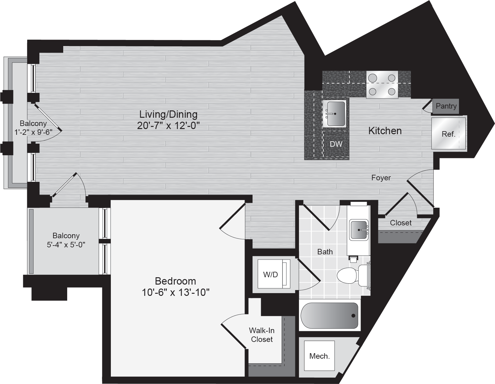 Lyon Place 1 bed 1 bath