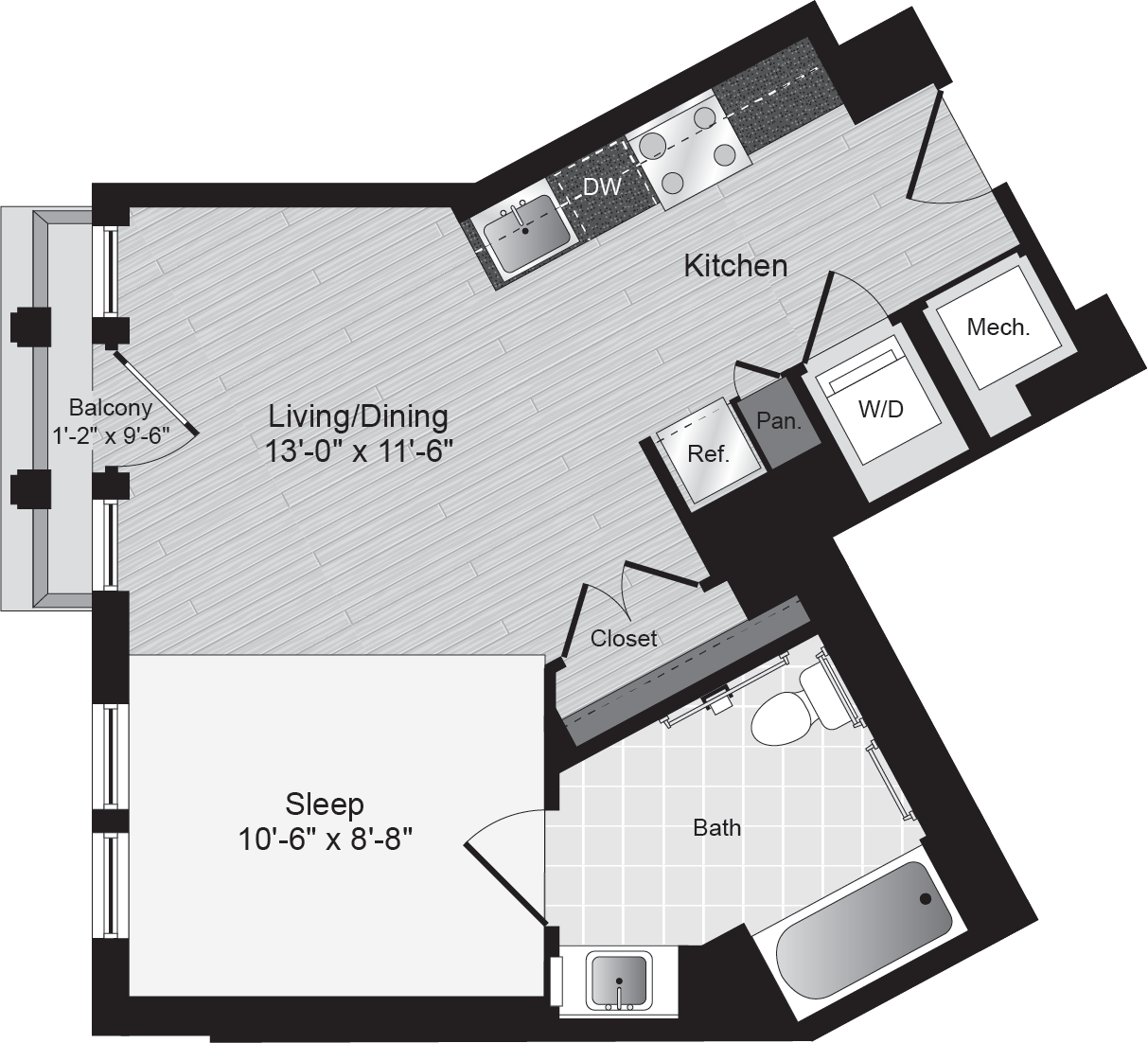 Lyon Place 1 bed 1 bath