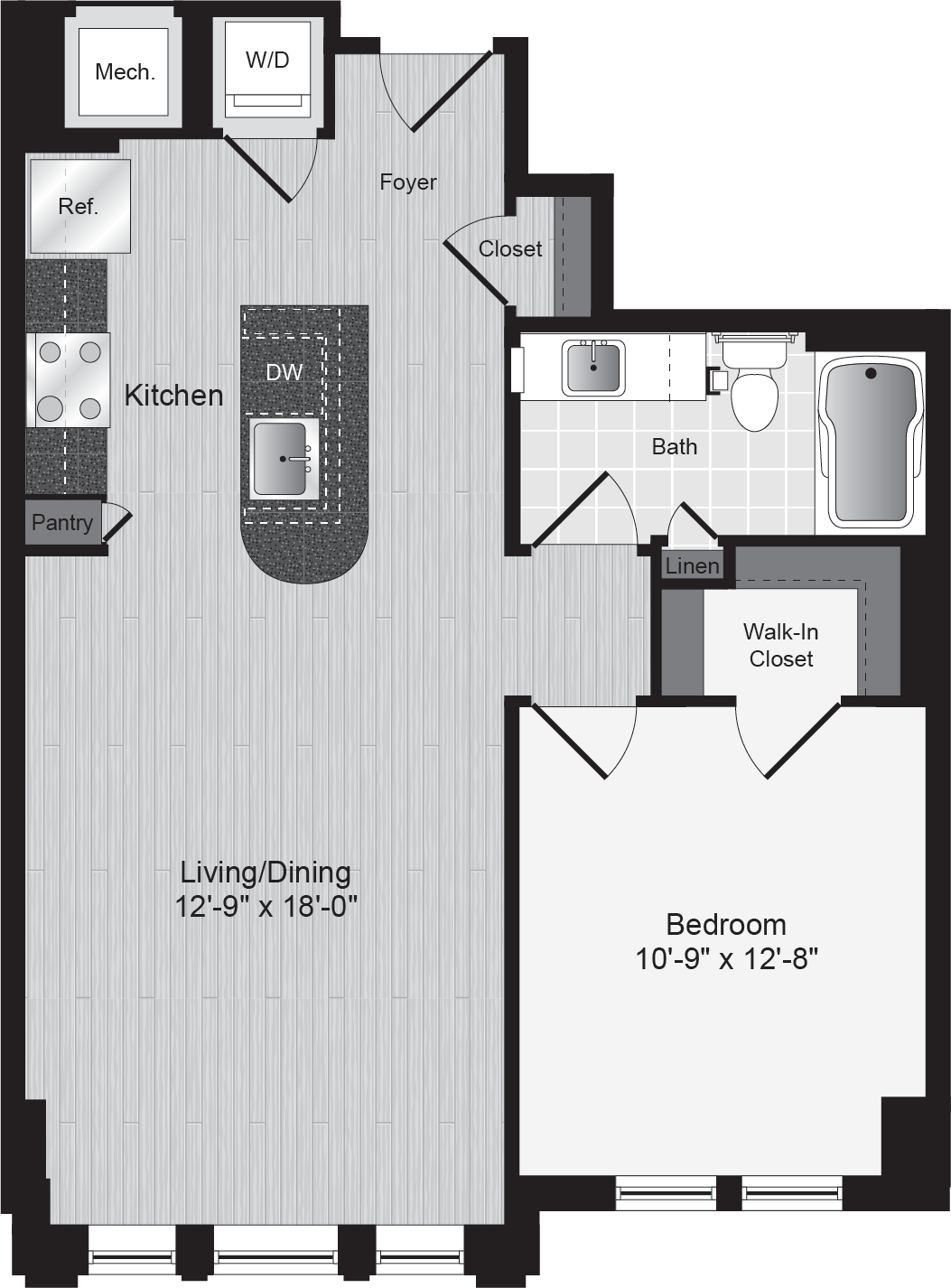 Lyon Place 1 bed 1 bath