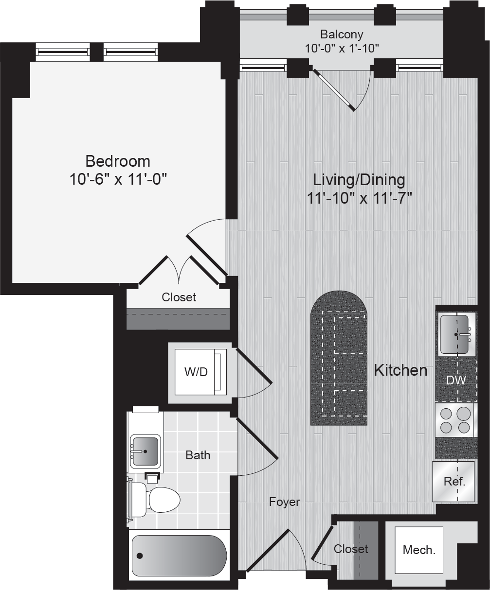 Lyon Place 1 bed 1 bath