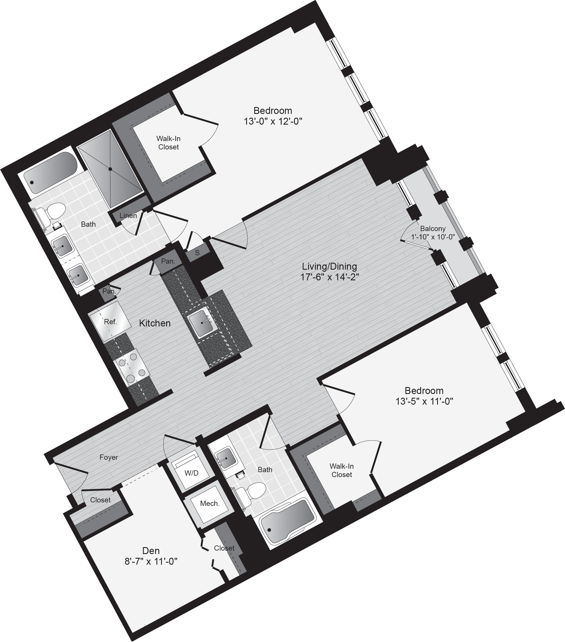 Lyon Place 2 bed 2 bath