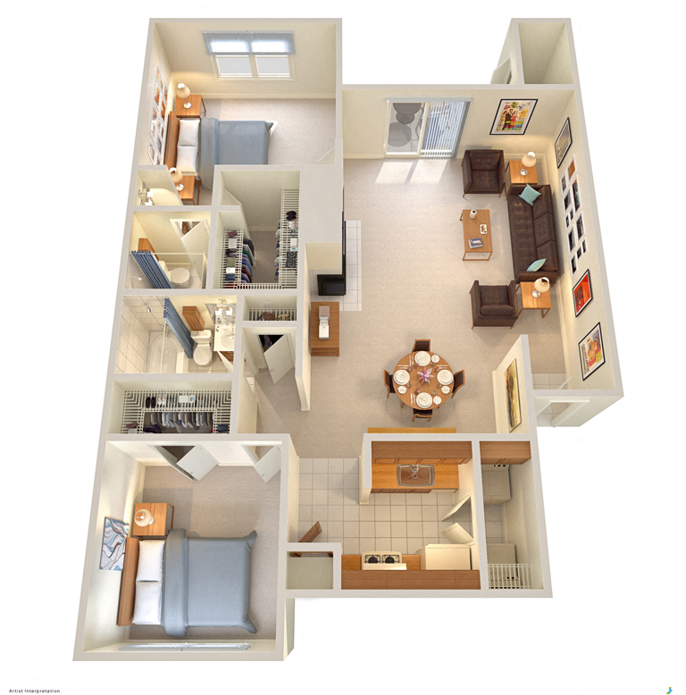 Hilton Head Apartments Floor Plan