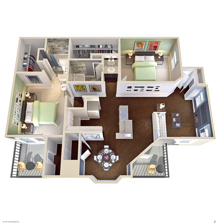 Parque at Bellaire Floor Plans
