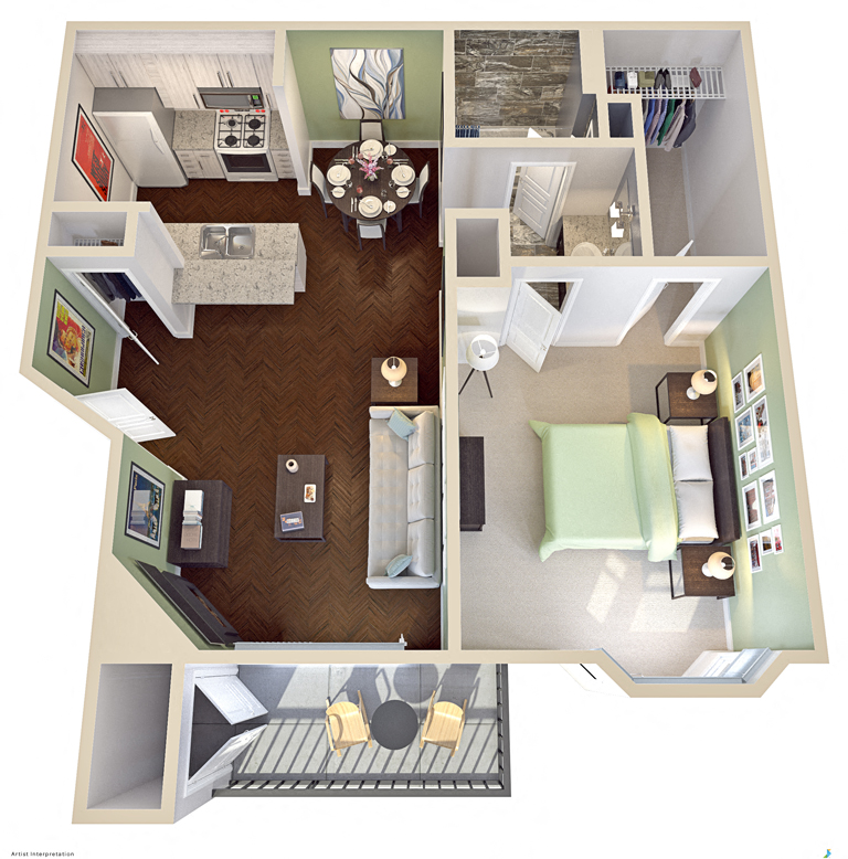 Parque at Bellaire Floor Plans