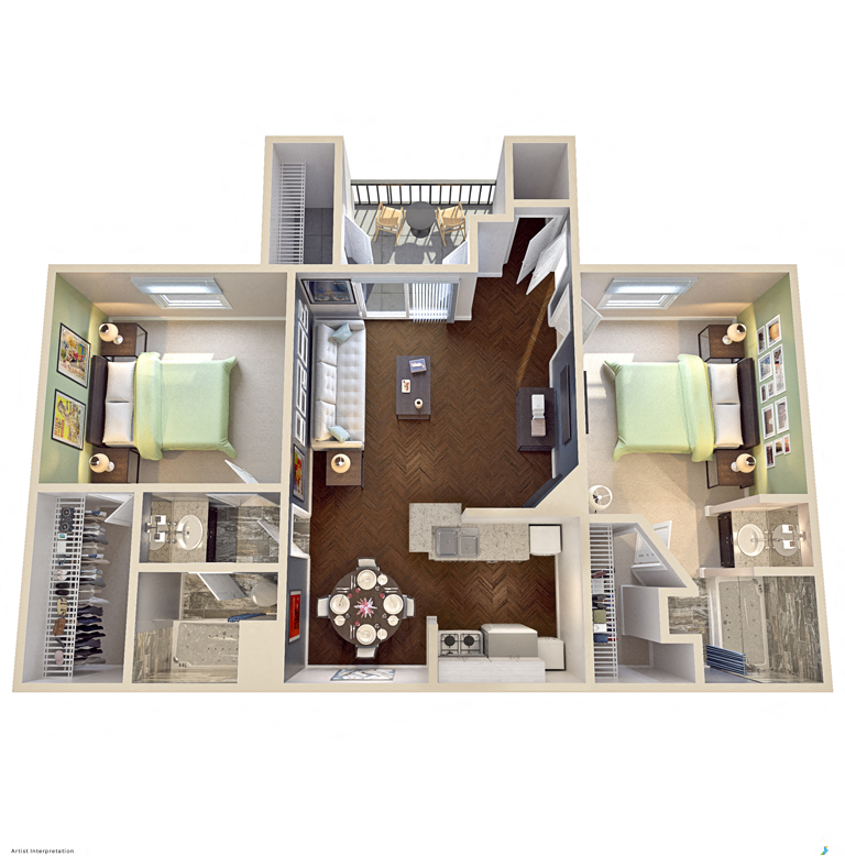 Parque at Bellaire Floor Plans