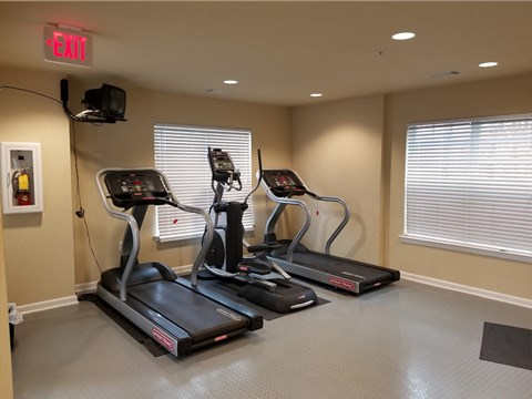 two treadmills in a home gym
