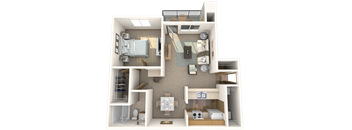 Walnut - 1 Bedroom, 1 Bathroom