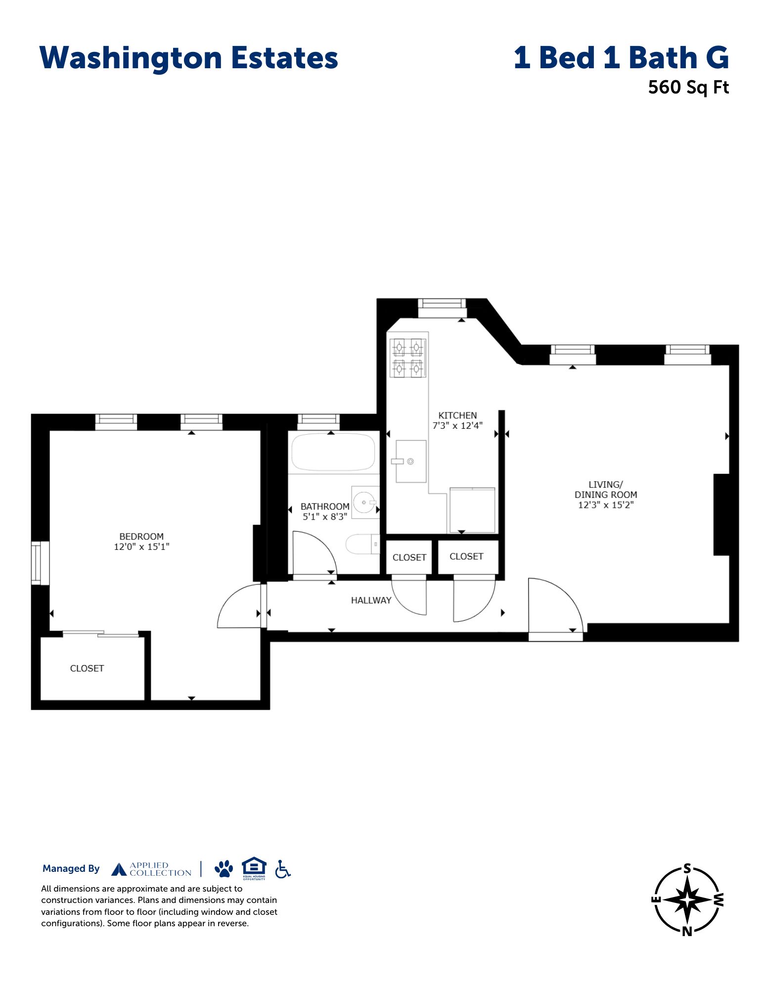 1 Bed 1 Bath G