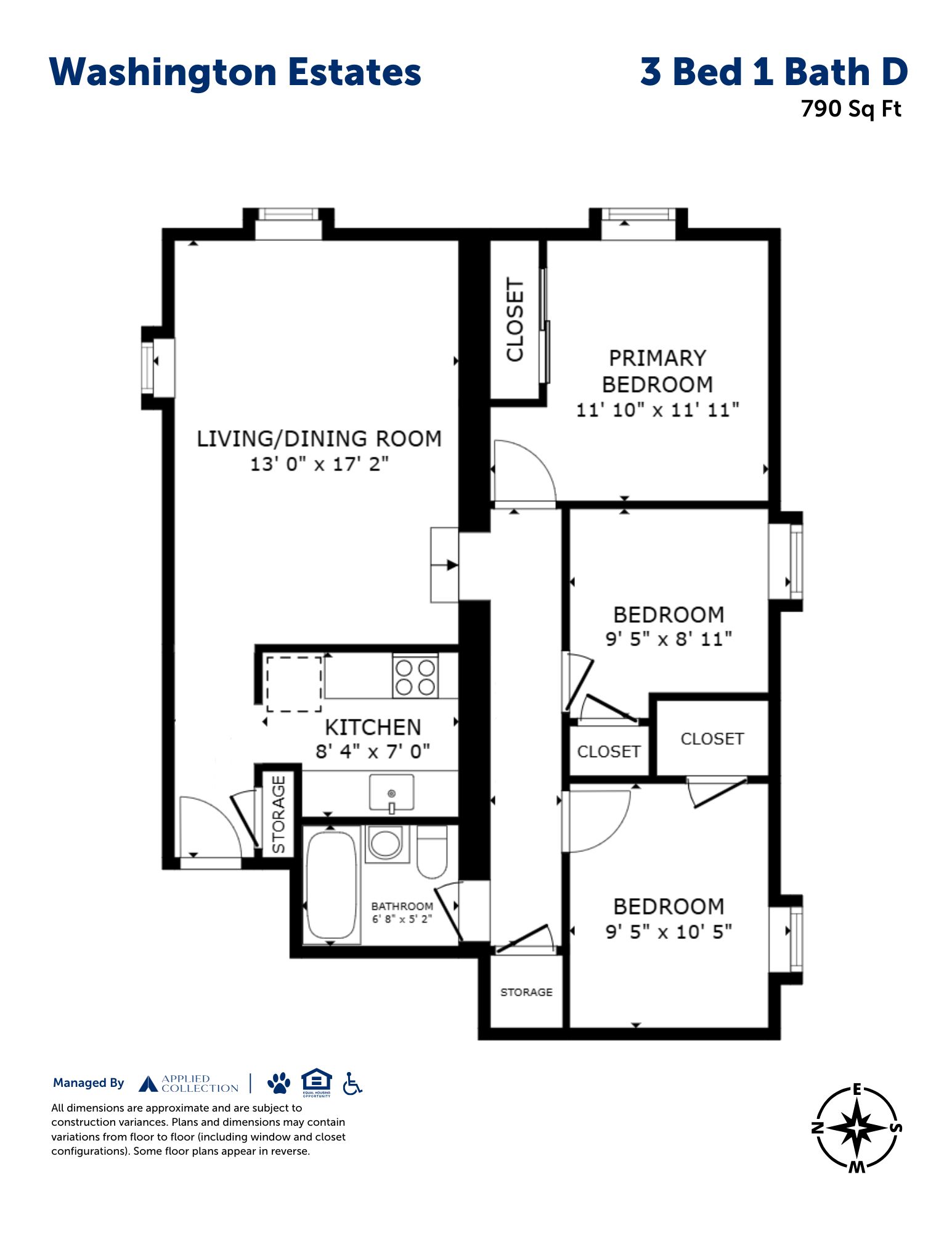 3 Bed 1 Bath D