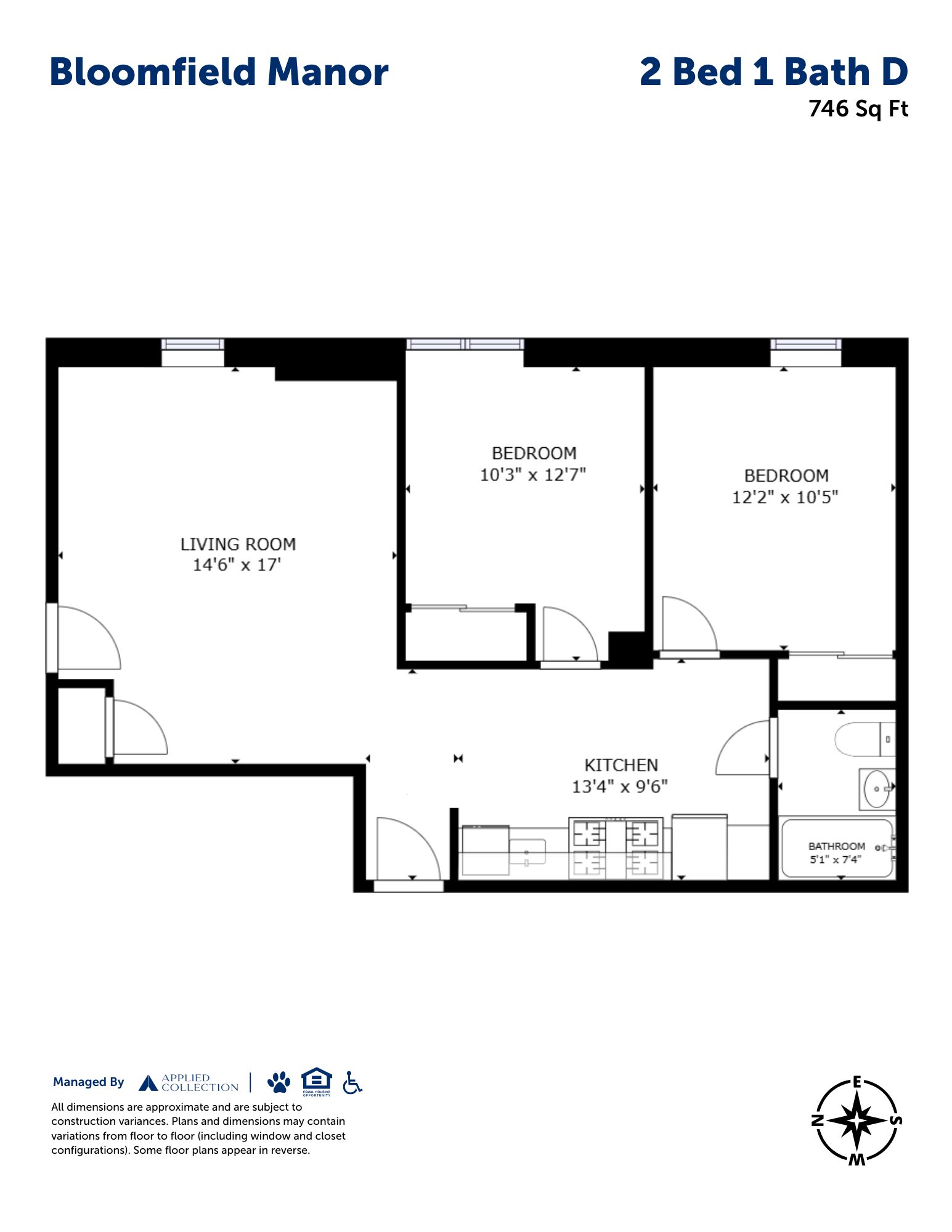 2 Bed 1 Bath D