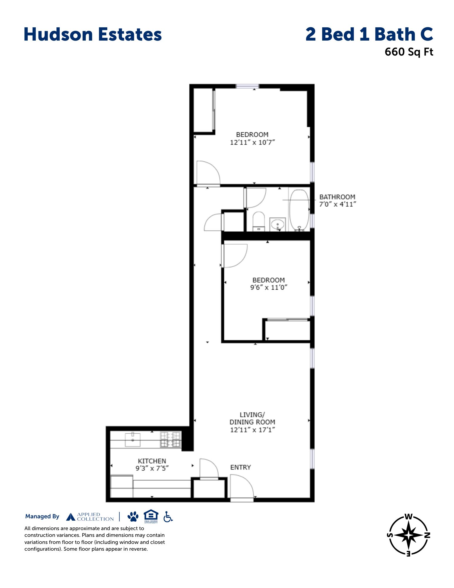 2 Bed 1 Bath C