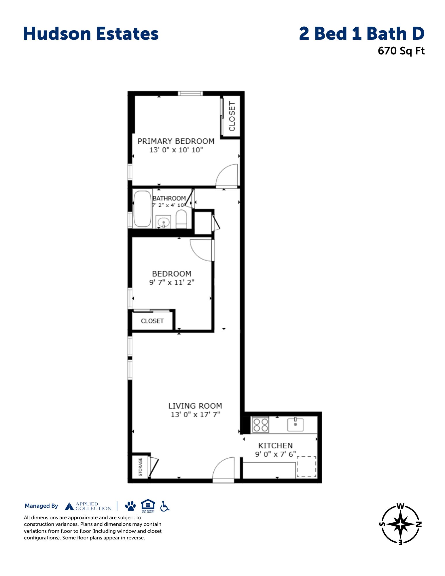 2 Bed 1 Bath D