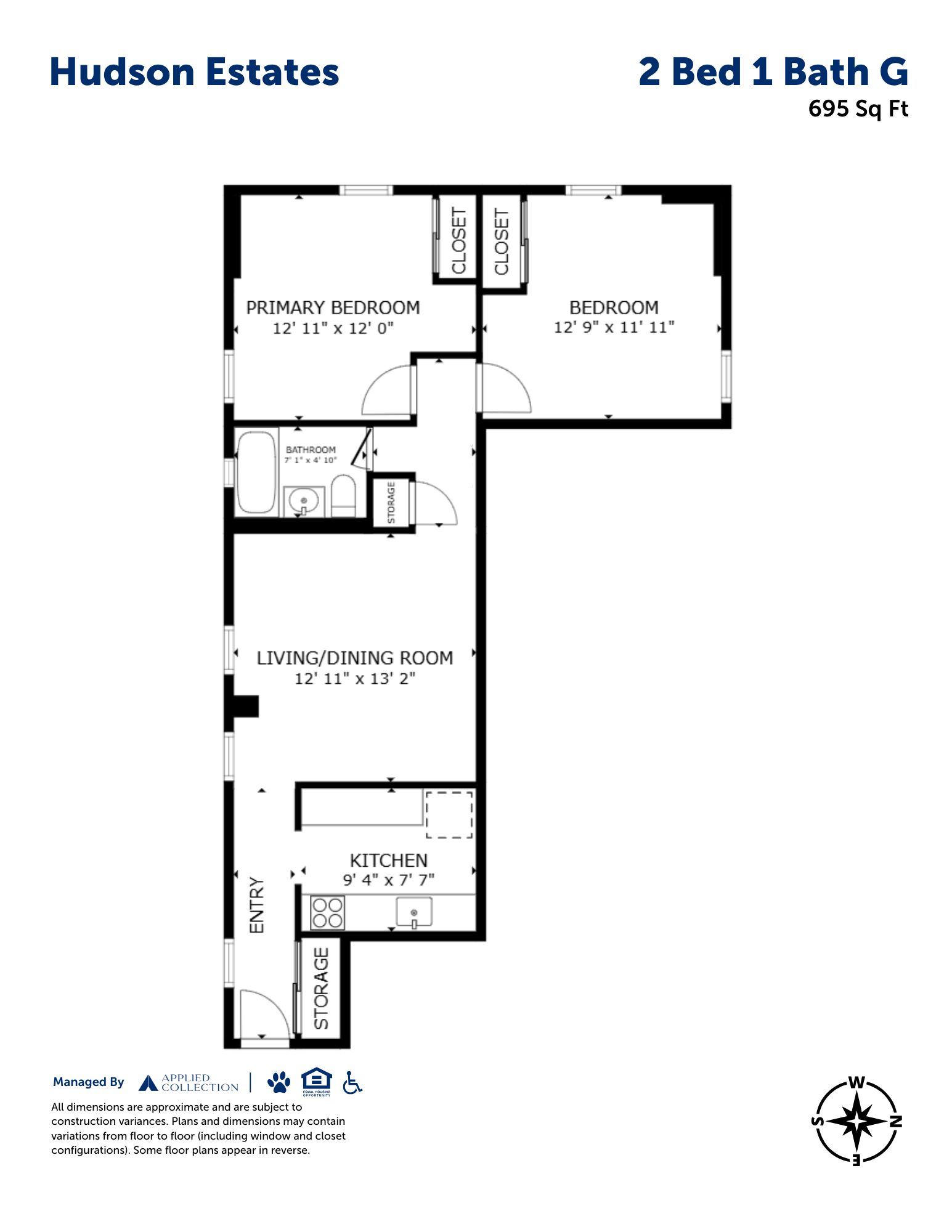 2 Bed 1 Bath G