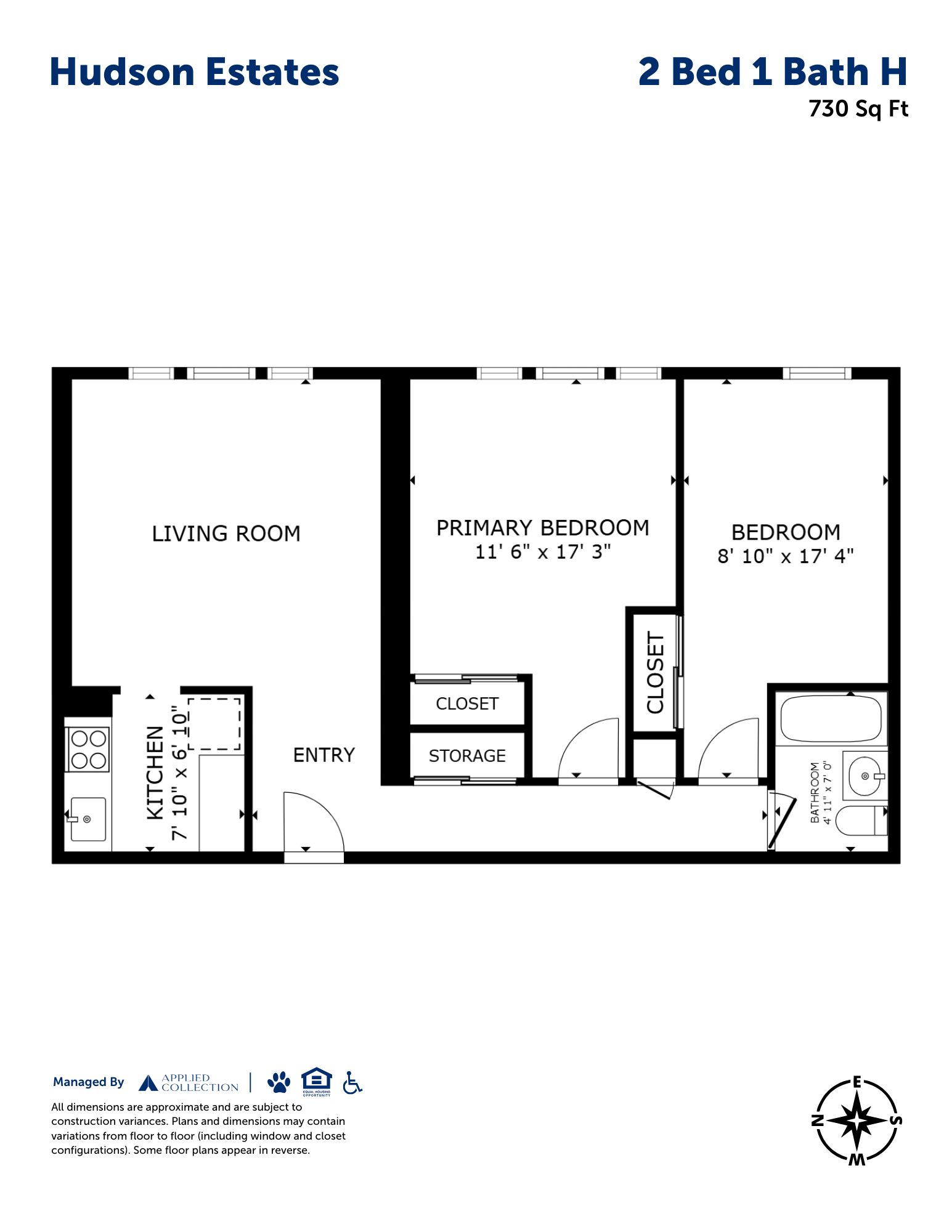 2 Bed 1 Bath H