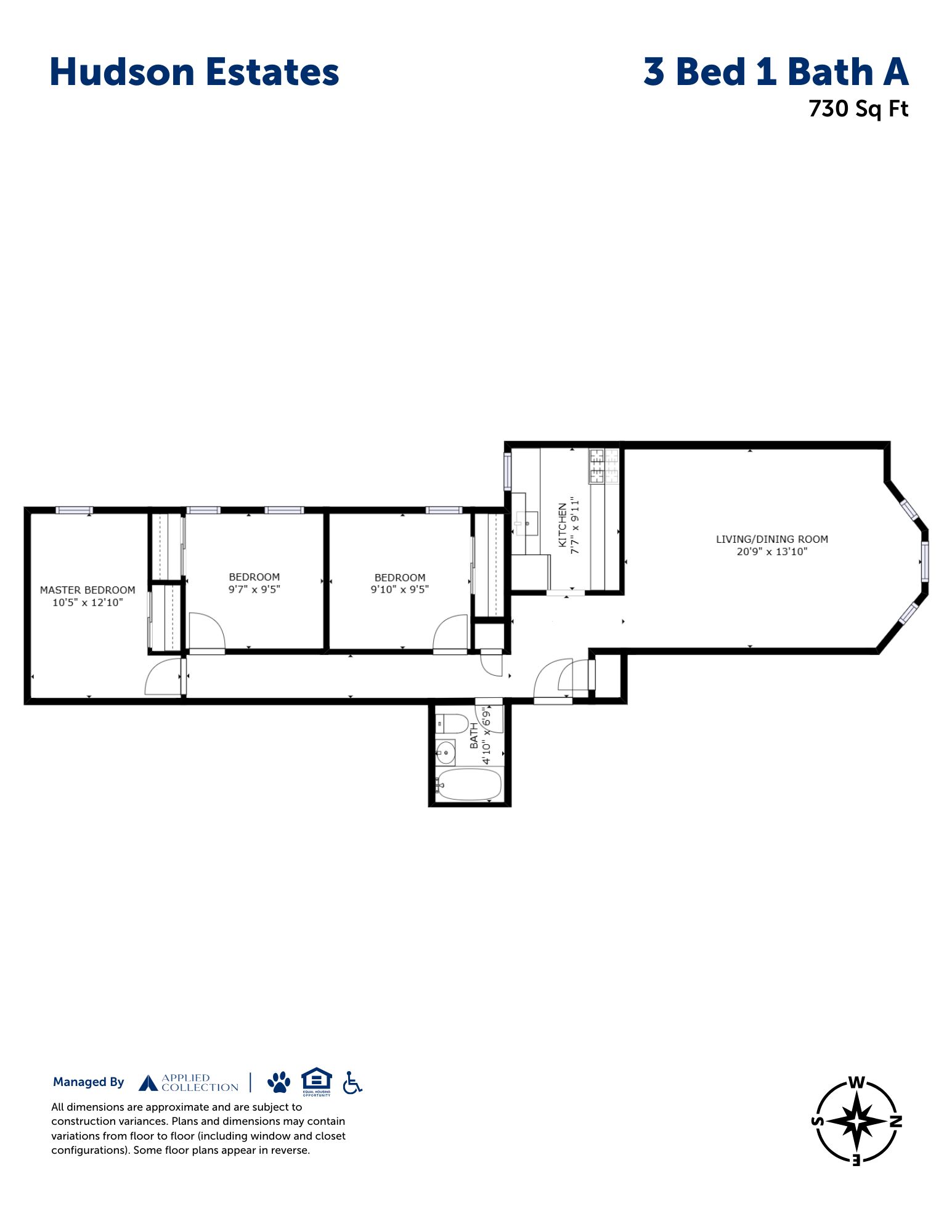 3 Bed 1 Bath A