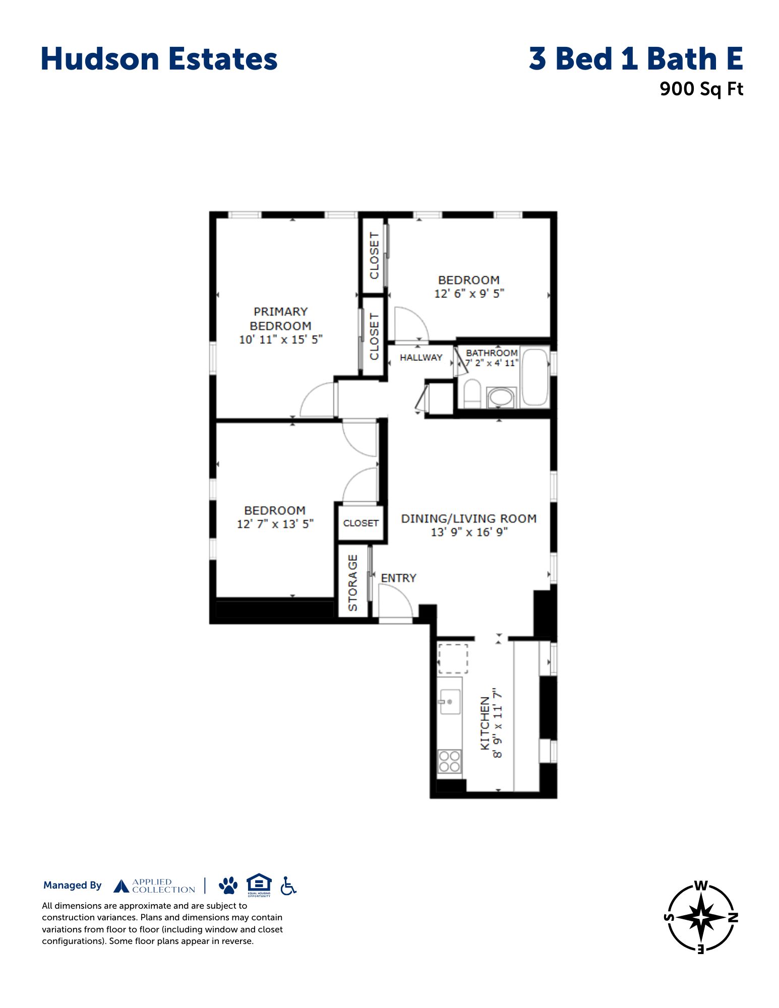 3 Bed 1 Bath E