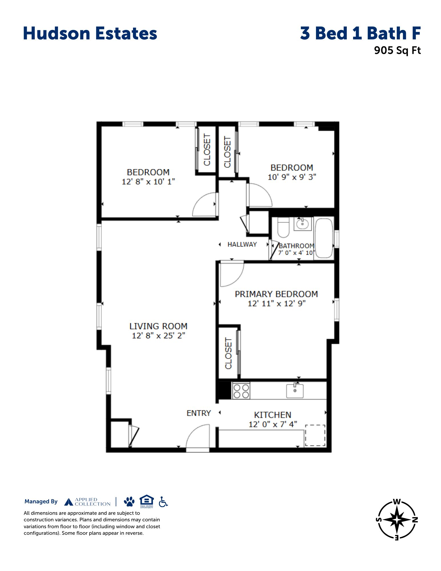 3 Bed 1 Bath F