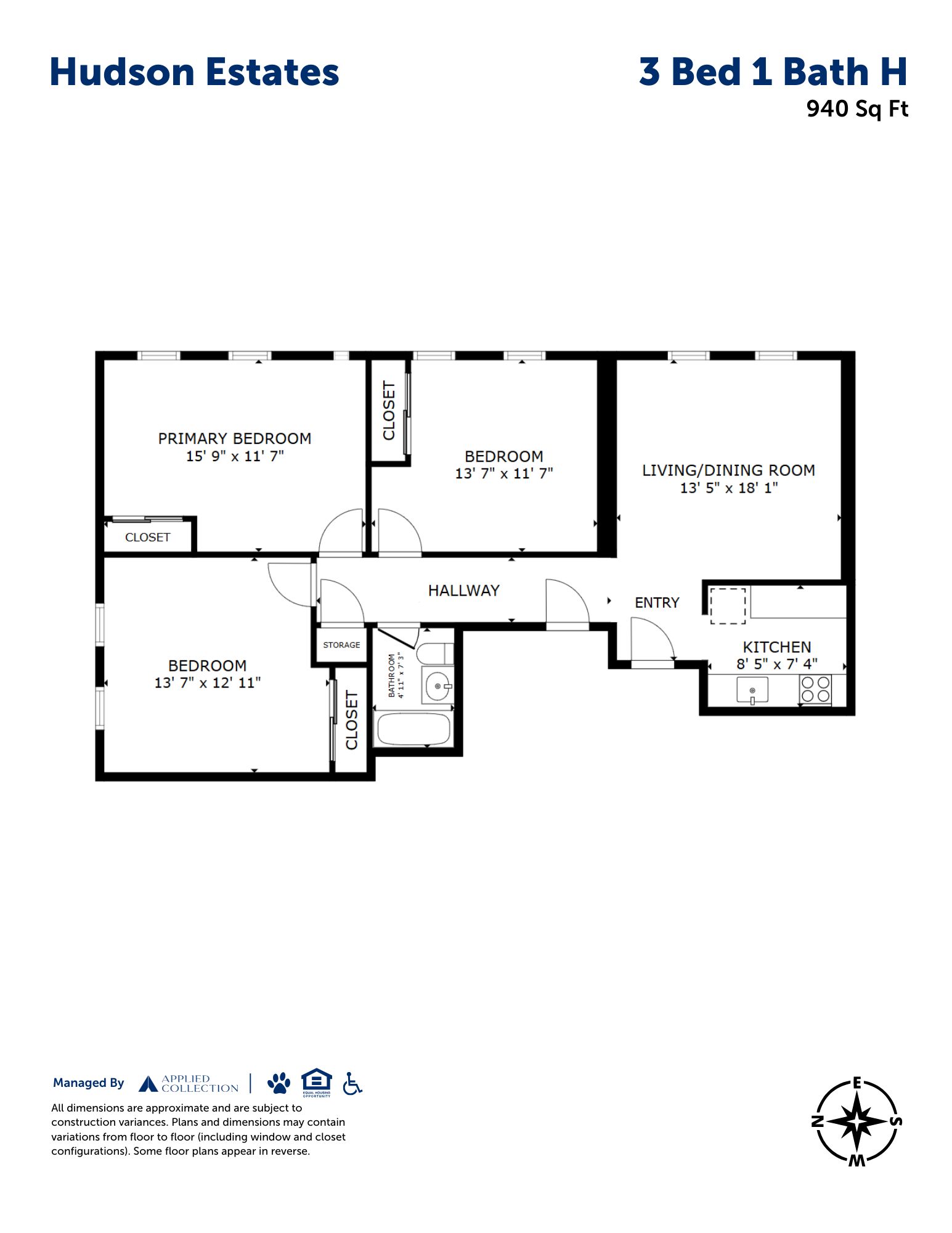 3 Bed 1 Bath H