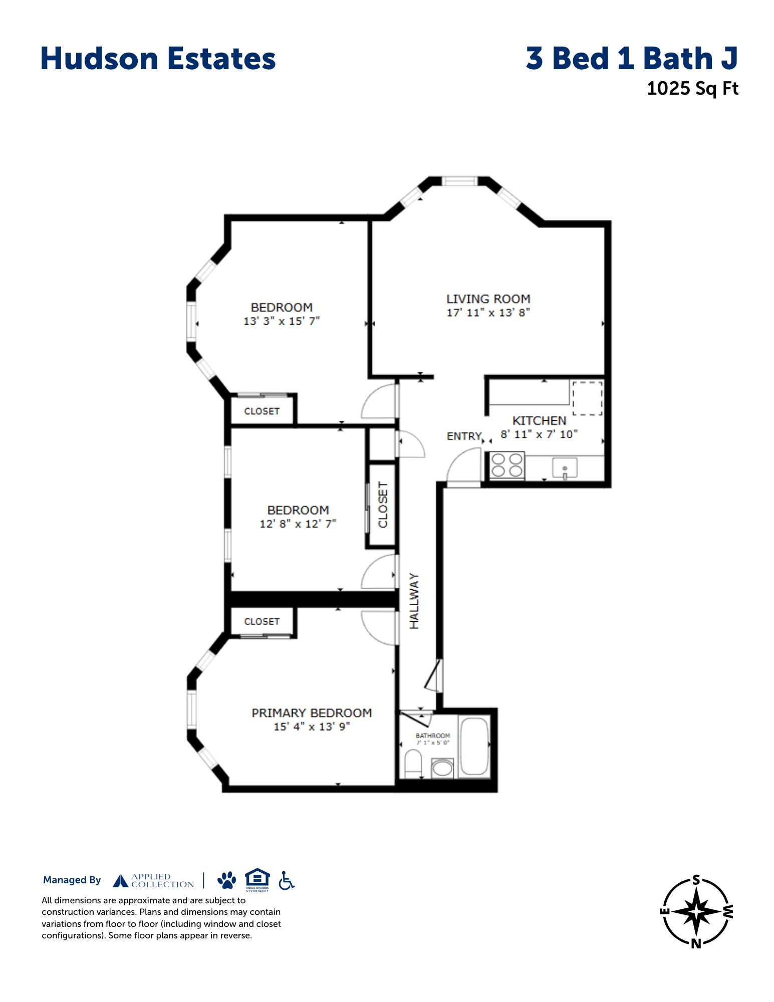 3 Bed 1 Bath J
