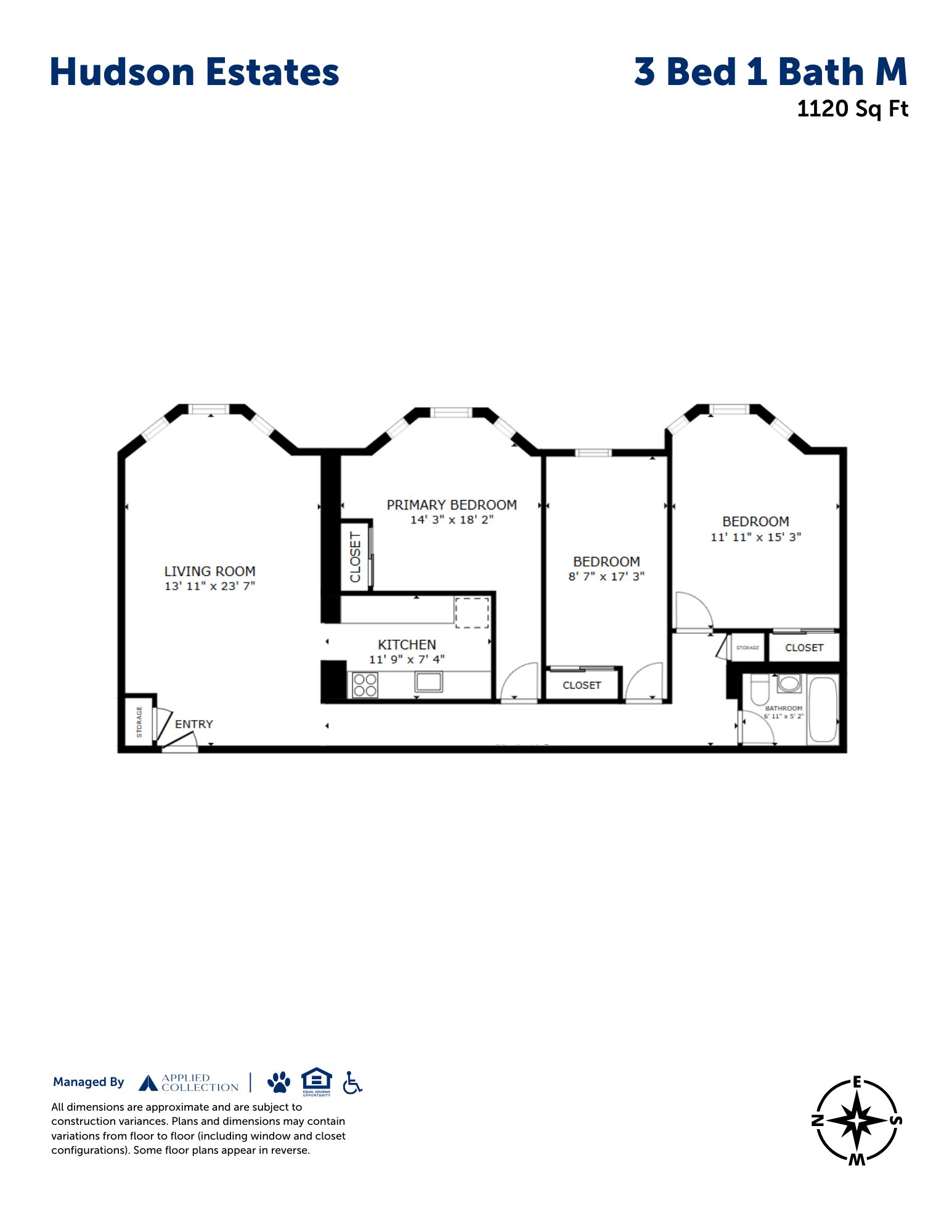 3 Bed 1 Bath M