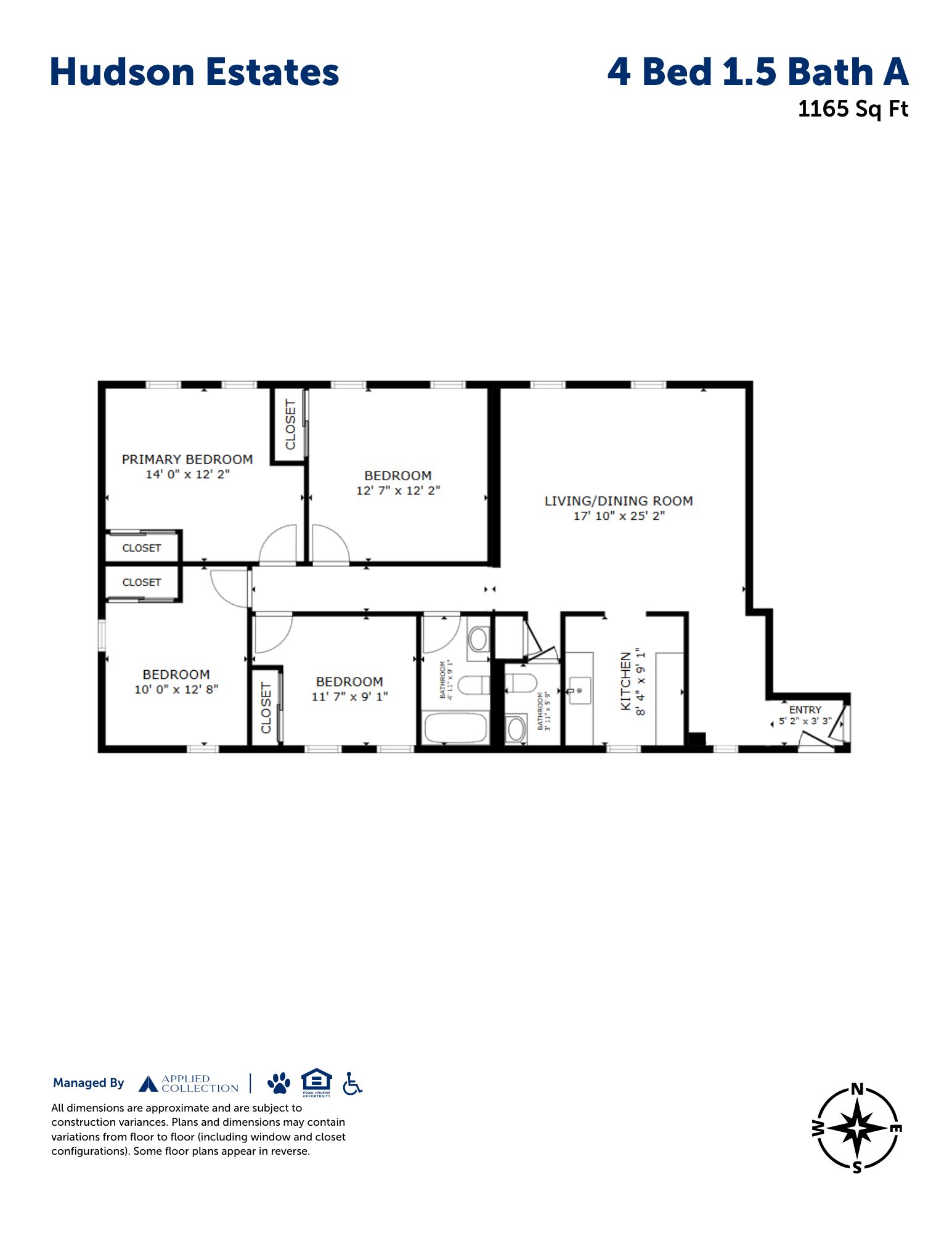 4 Bed 1.5 Bath