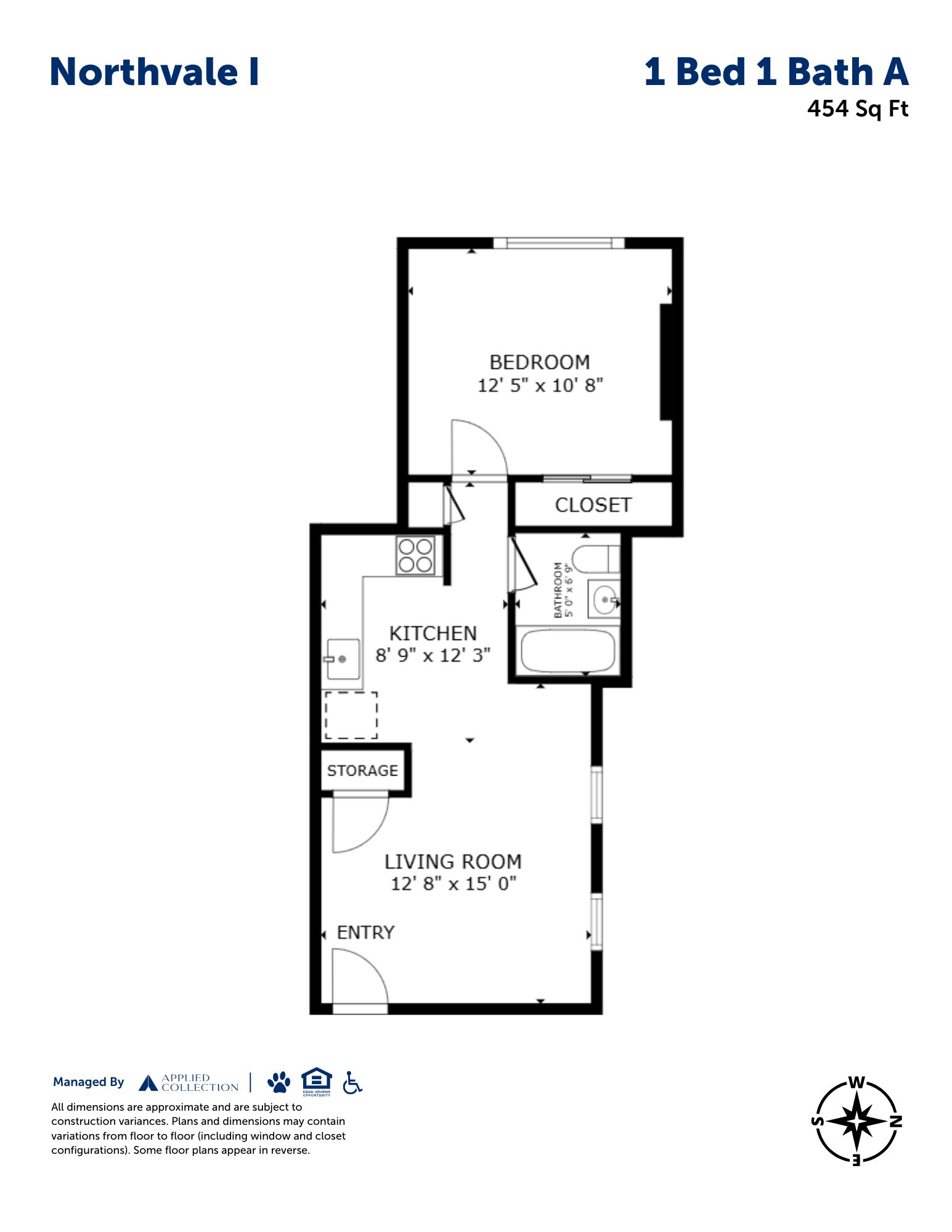 1 Bed 1 Bath A