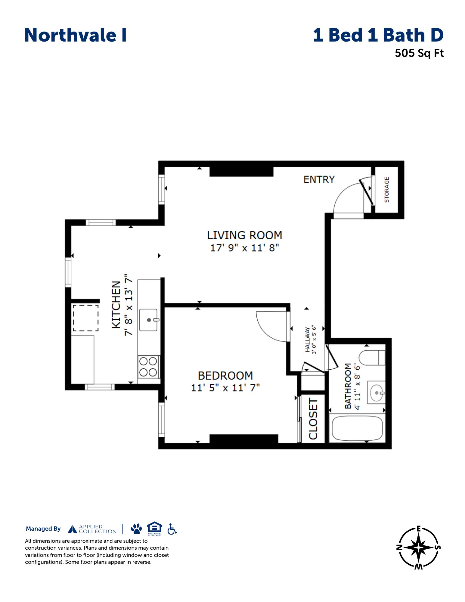 1 Bed 1 Bath D