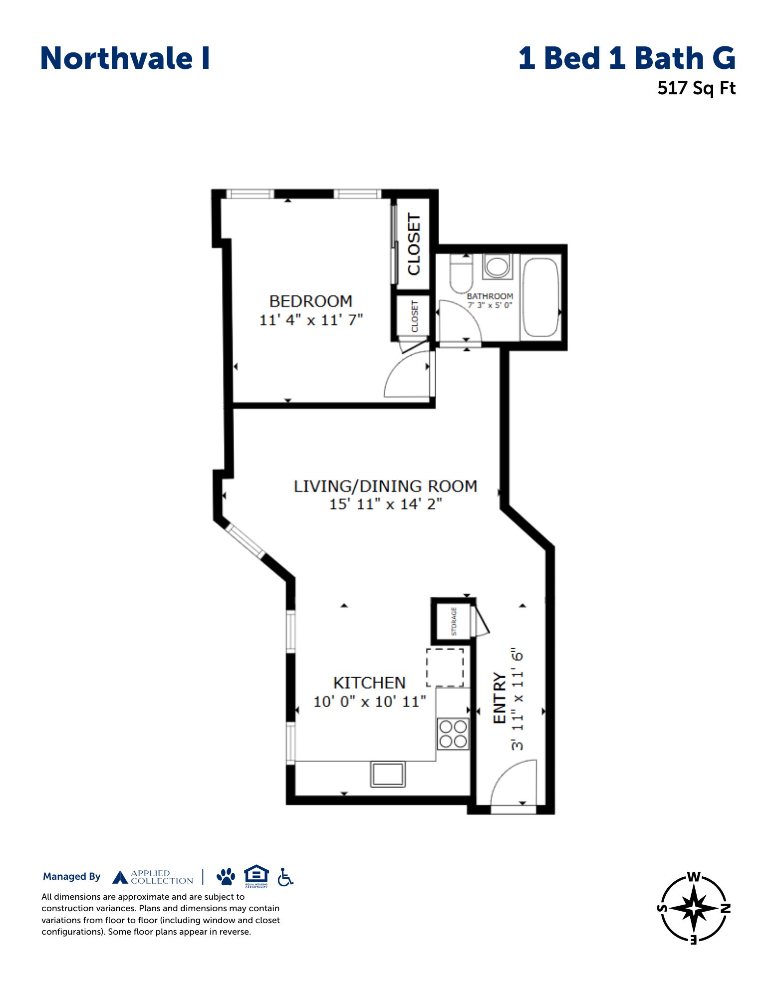1 Bed 1 Bath G