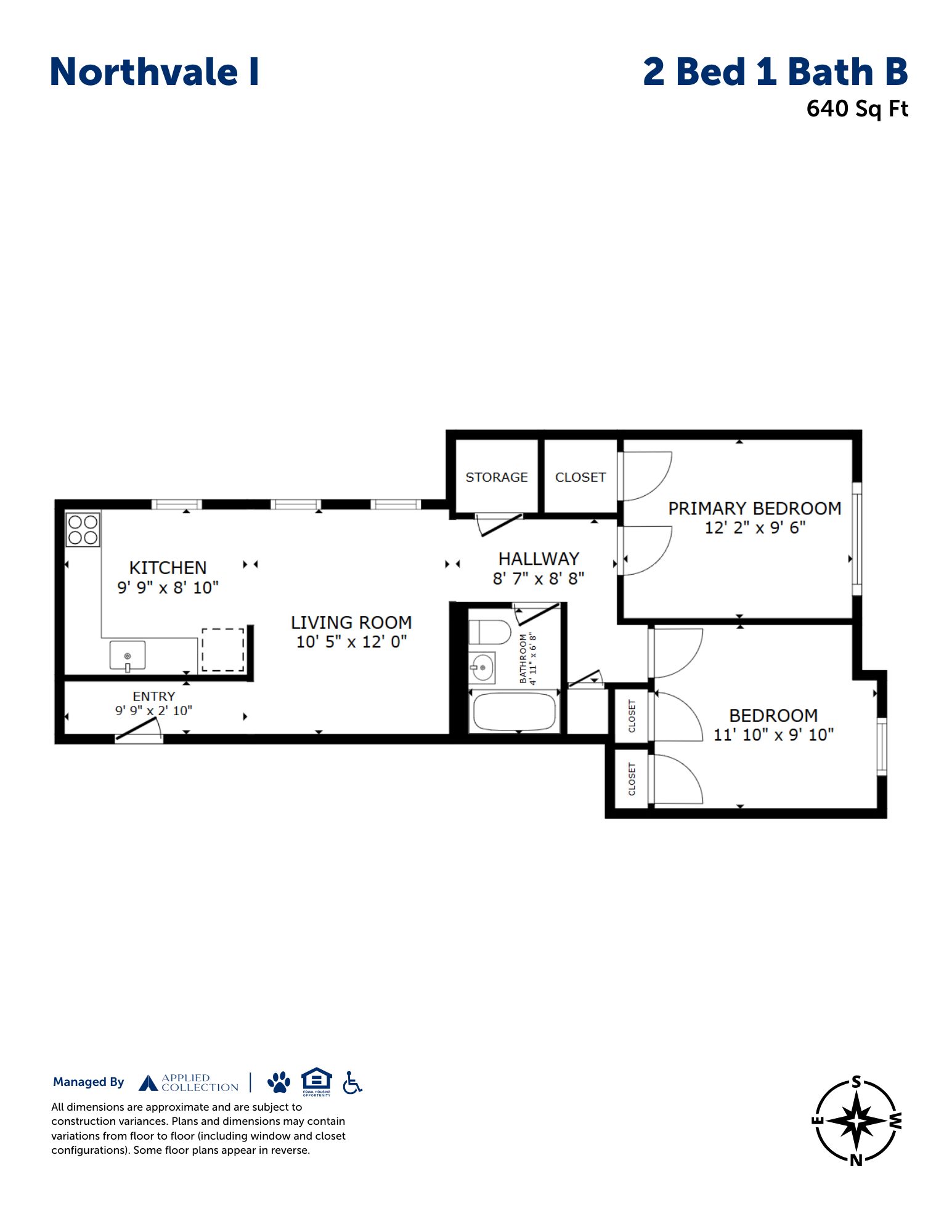 2 Bed 1 Bath B
