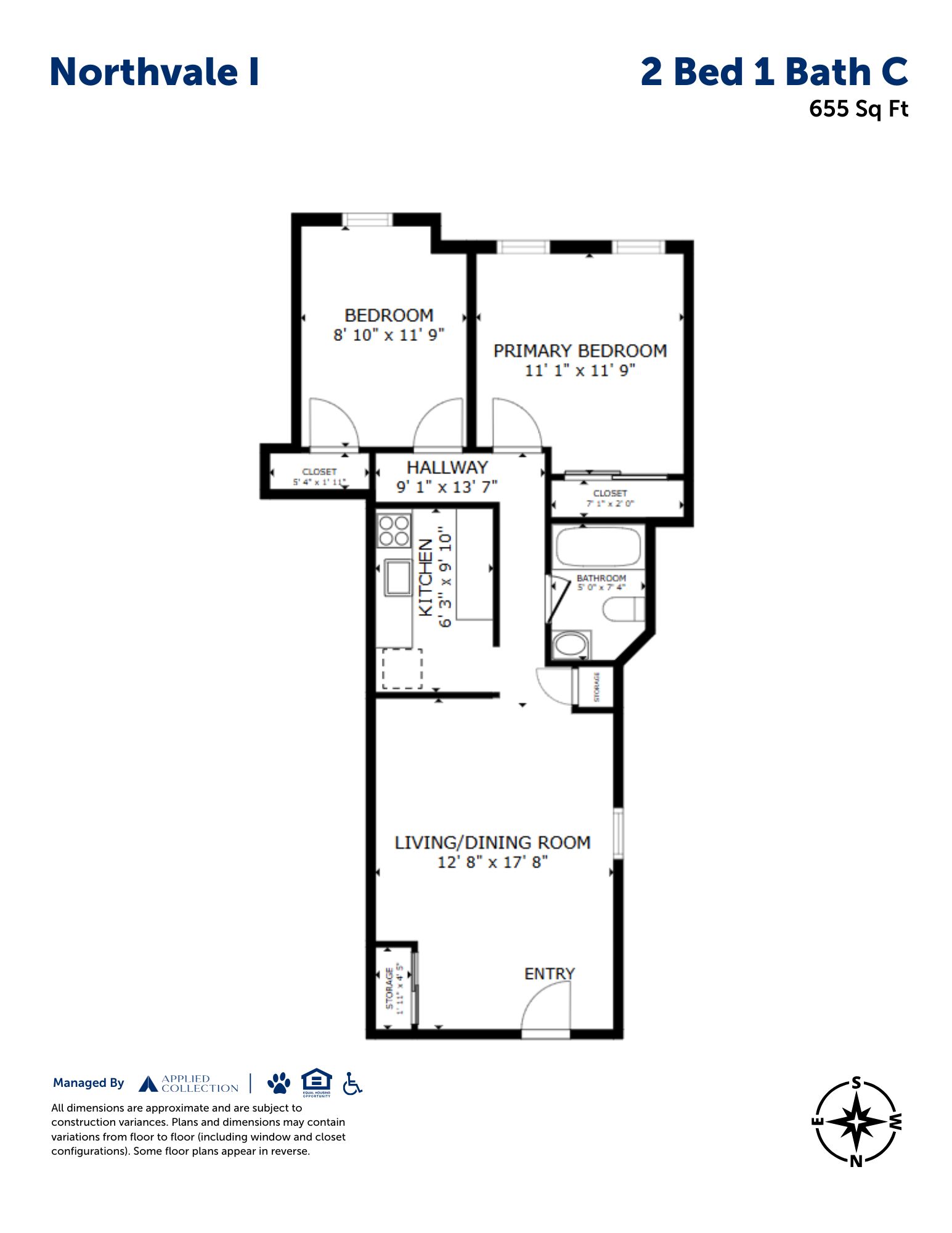 2 Bed 1 Bath C