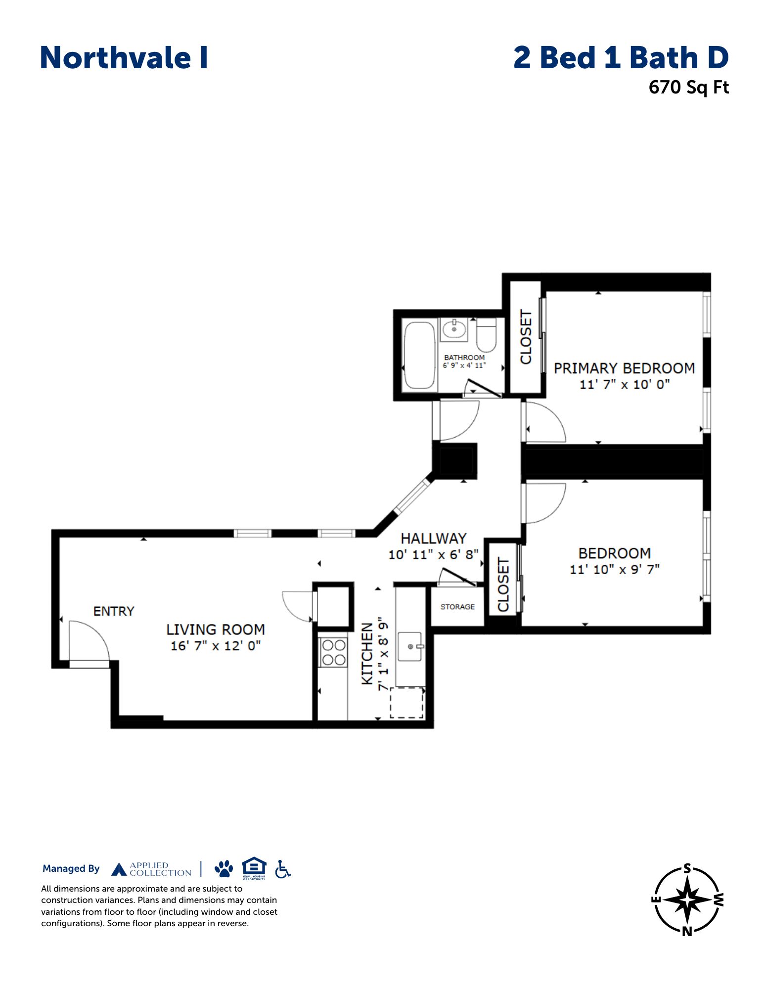 2 Bed 1 Bath D