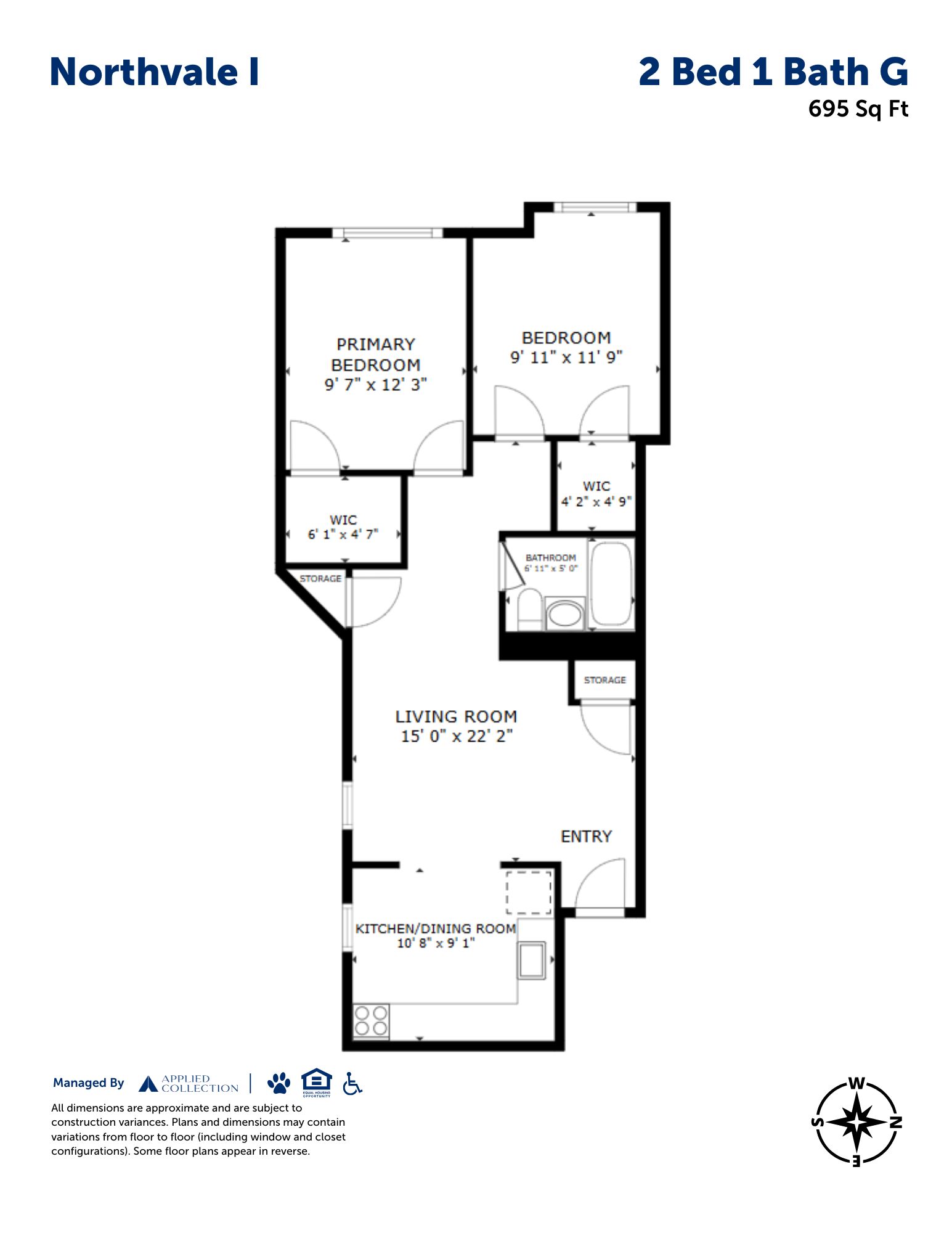 2 Bed 1 Bath G