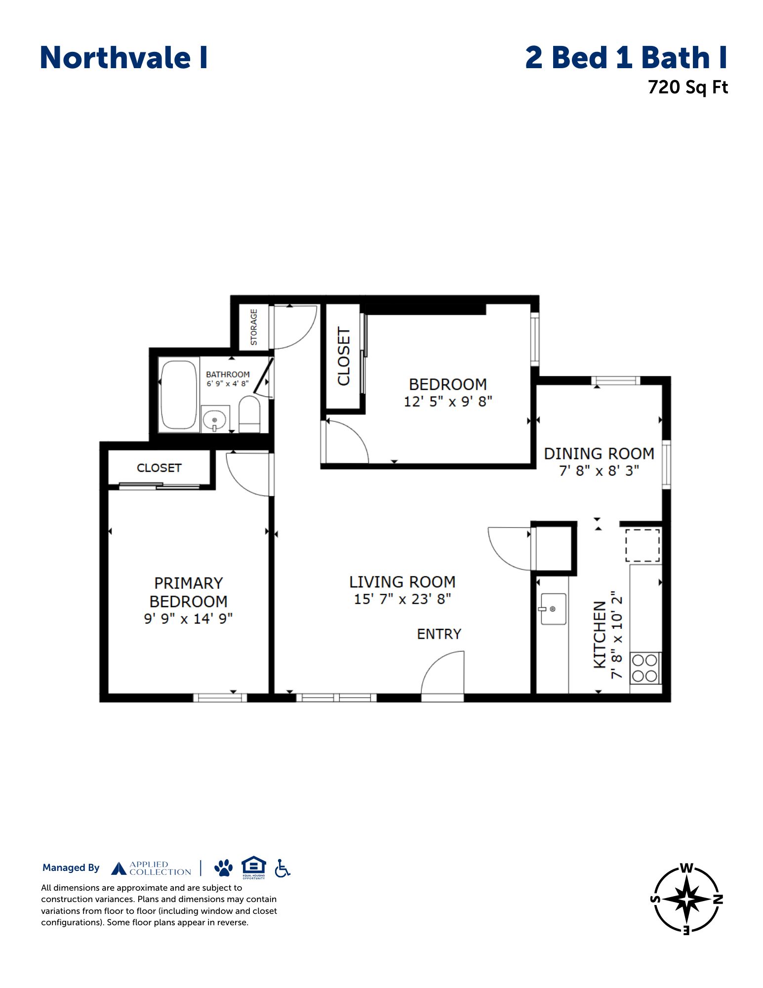 2 Bed 1 Bath I