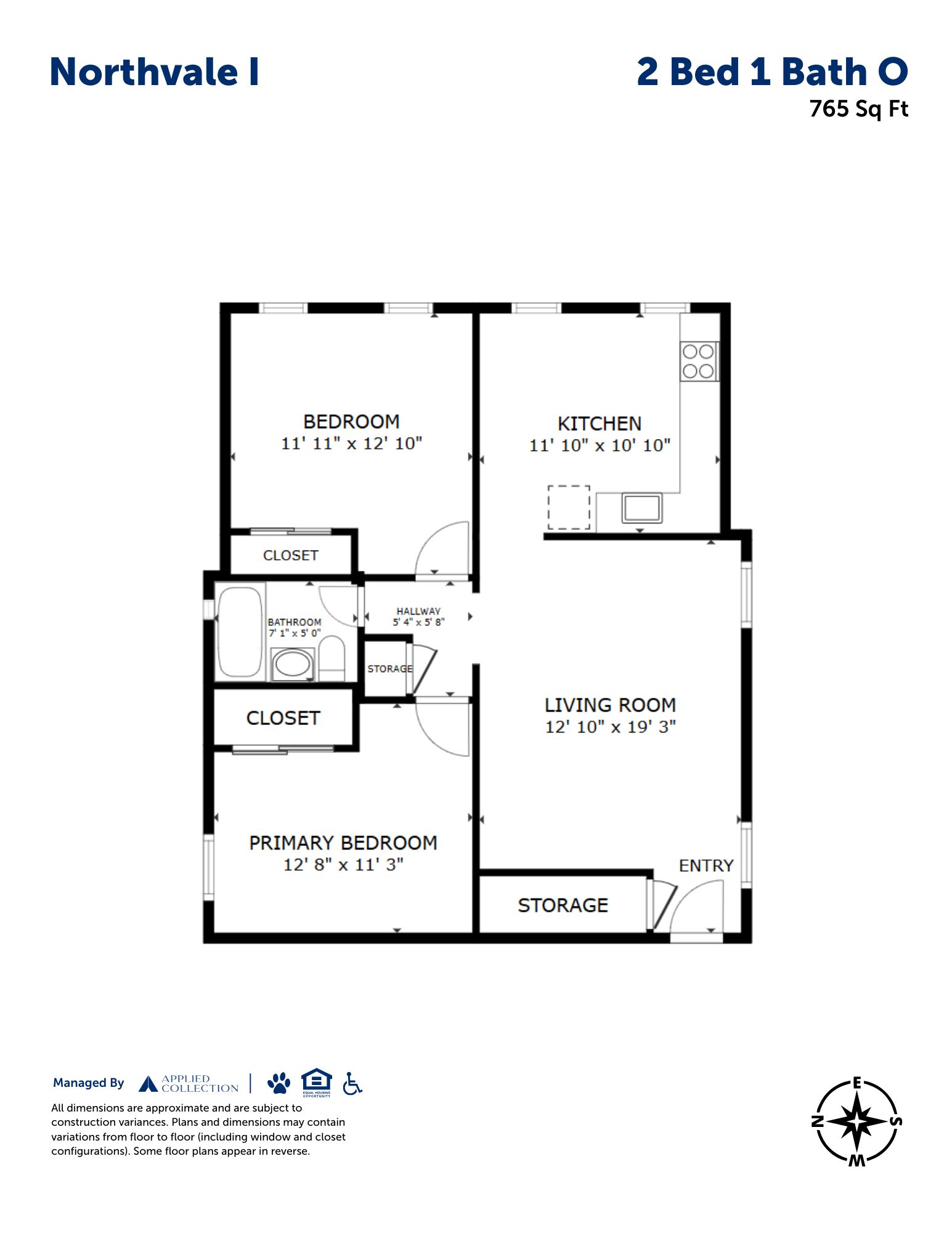 2 Bed 1 Bath O