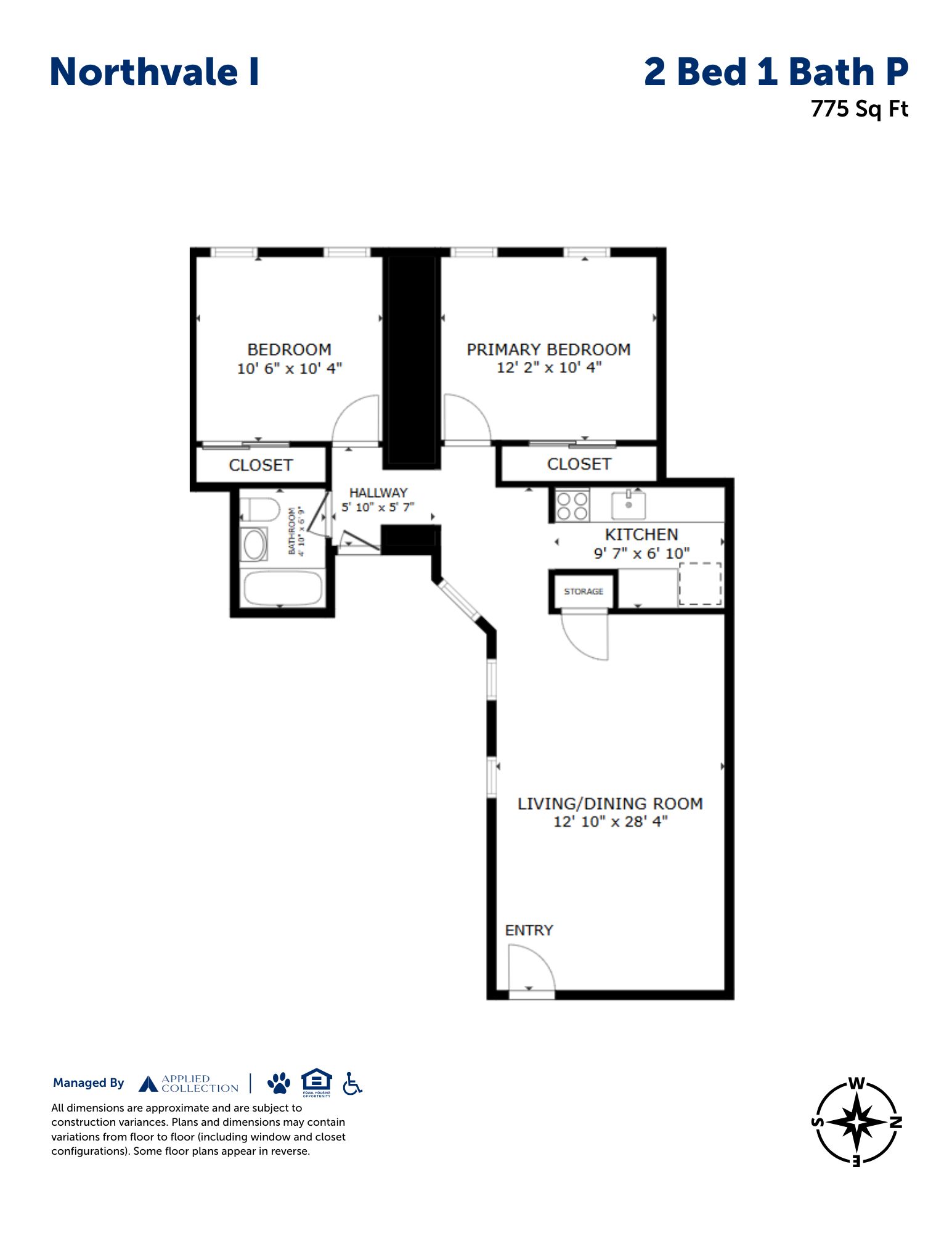 2 Bed 1 Bath P