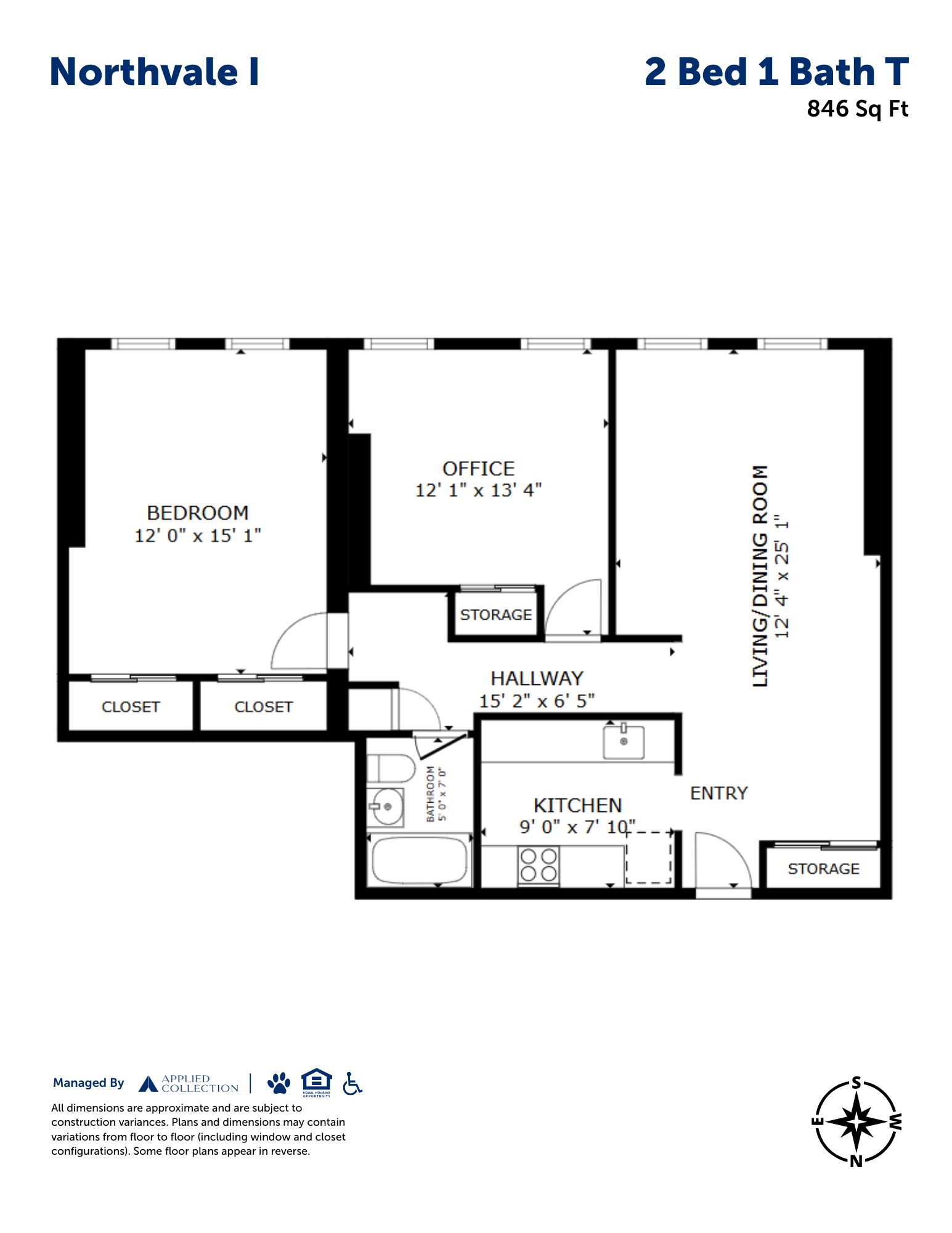 2 Bed 1 Bath T